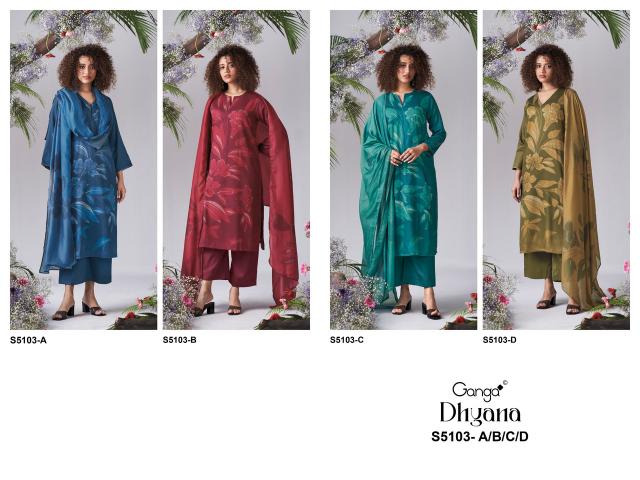 Ganga dhyana 5103 dress material wholesale